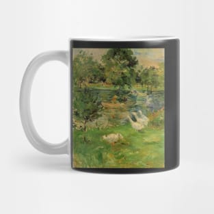 girl in a boat with geese - Berthe Morisot Mug